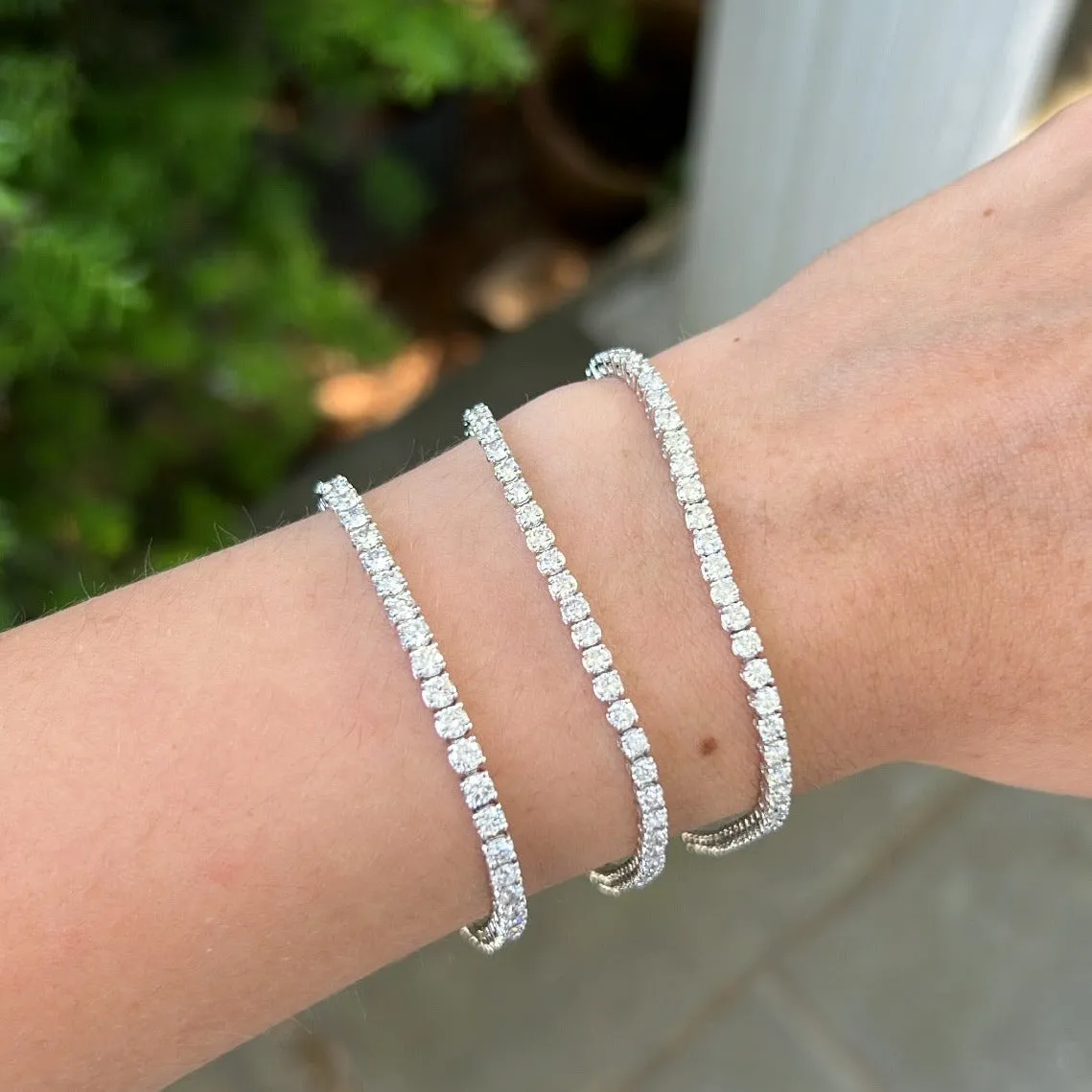 14K GOLD DIAMOND 3.50 CT CLASSIC TENNIS BRACELET