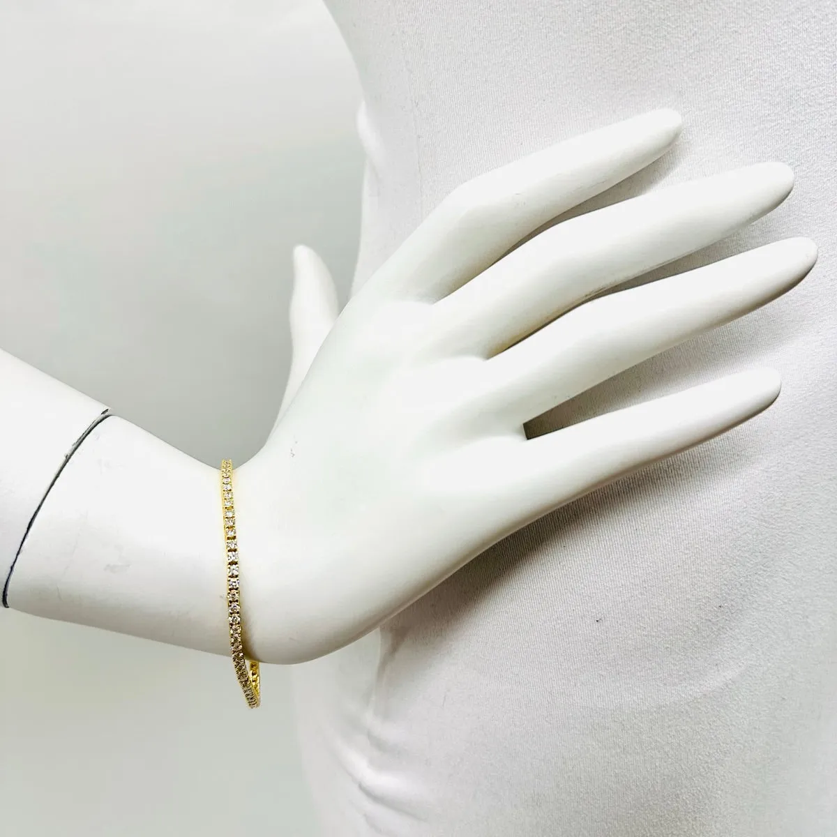 18K Gold Diamond Tennis Bracelet