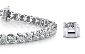 3 Prong Dreams Lab-Grown Diamond Tennis Bracelet with 3.83 ct.(finished) 2.7mm