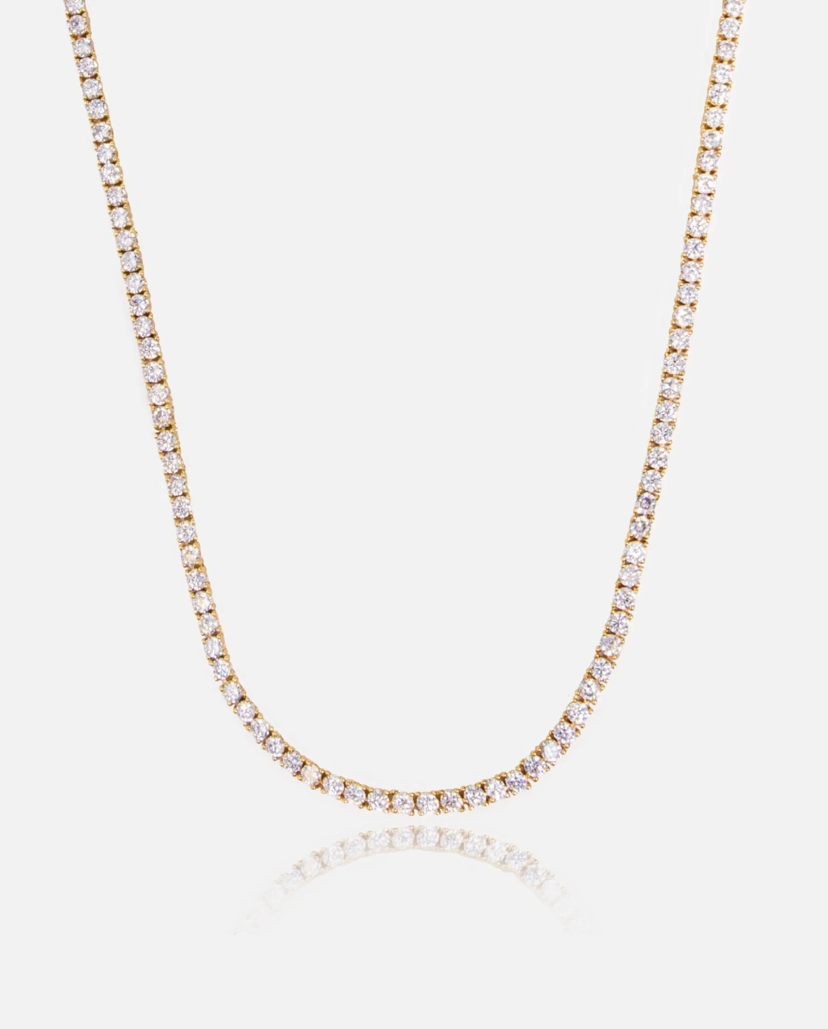 3mm Tennis Chain - Gold