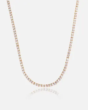 3mm Tennis Chain - Gold