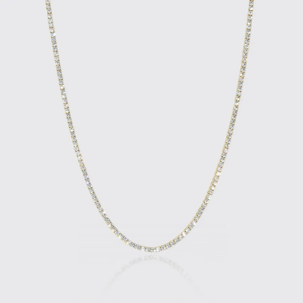 3MM  Tennis Chain - Gold