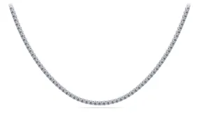 4 Prong Riviera Lab-Grown Diamond Necklace with 11.61 ct.(finished) 2.8mm
