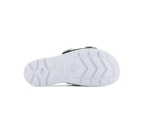 76696-102-M | SOLEA SLIDE | WHITE/BLACK