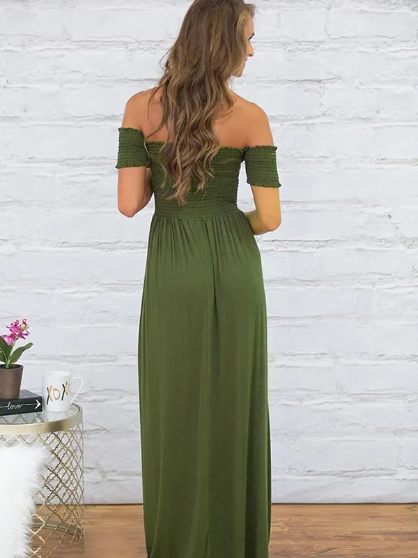 A European lady with a strapless gown