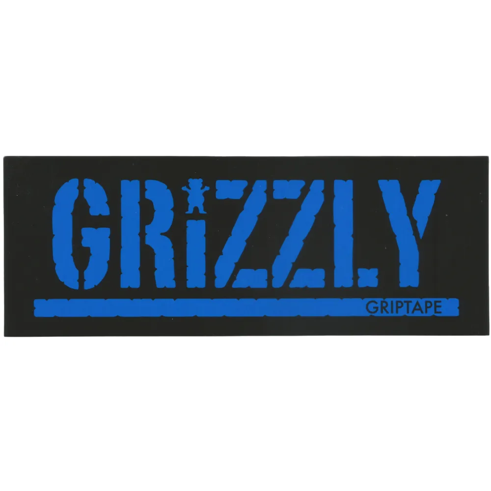 Adesivo Grizzly Griptape Script Blue