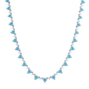 Adore My Turquoise & Diamond Trio Necklace