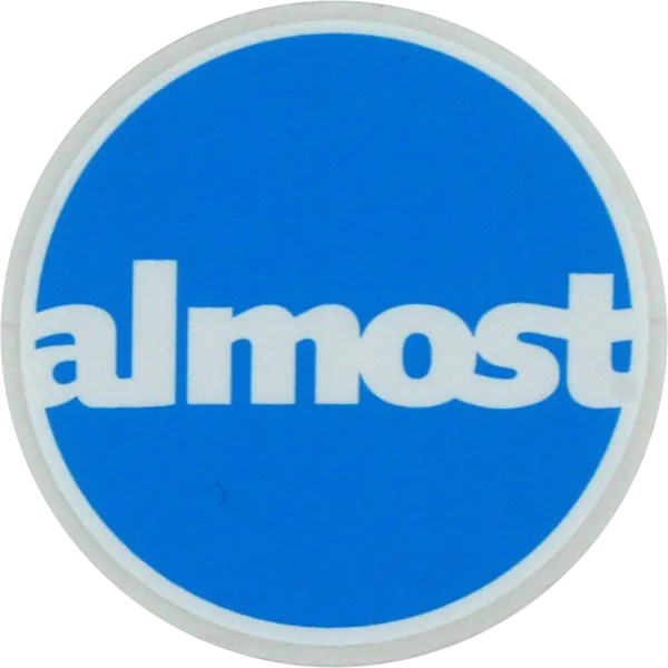 Almost Circle Sticker - 3.75in - Assorted Colors