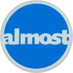 Almost Circle Sticker - 3.75in - Assorted Colors
