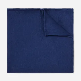 Astute Solid Navy Pocket Square