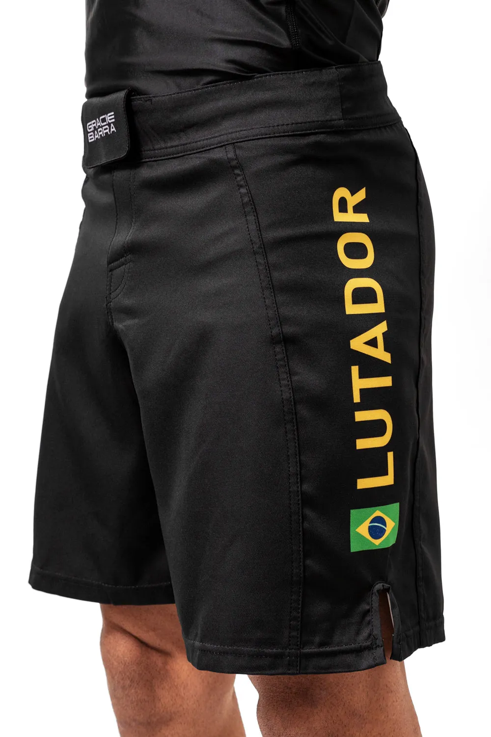 Optimized Title: Black Bermuda No Gi Grappling Shorts with Velcro for Brazilian Jiu-Jitsu