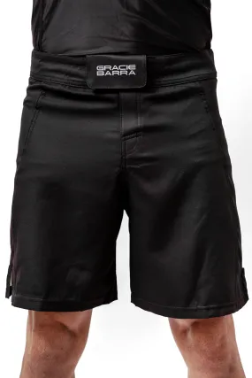 Optimized Title: Black Bermuda No Gi Grappling Shorts with Velcro for Brazilian Jiu-Jitsu