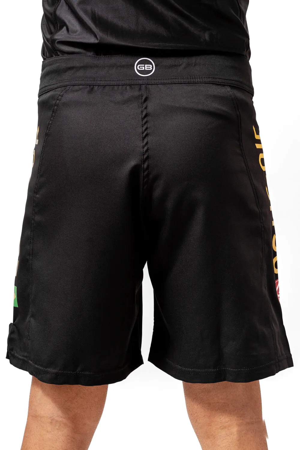 Optimized Title: Black Bermuda No Gi Grappling Shorts with Velcro for Brazilian Jiu-Jitsu