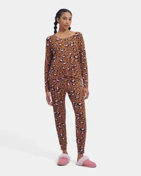 Birgit Print Set, Cedar Bark Leopardo