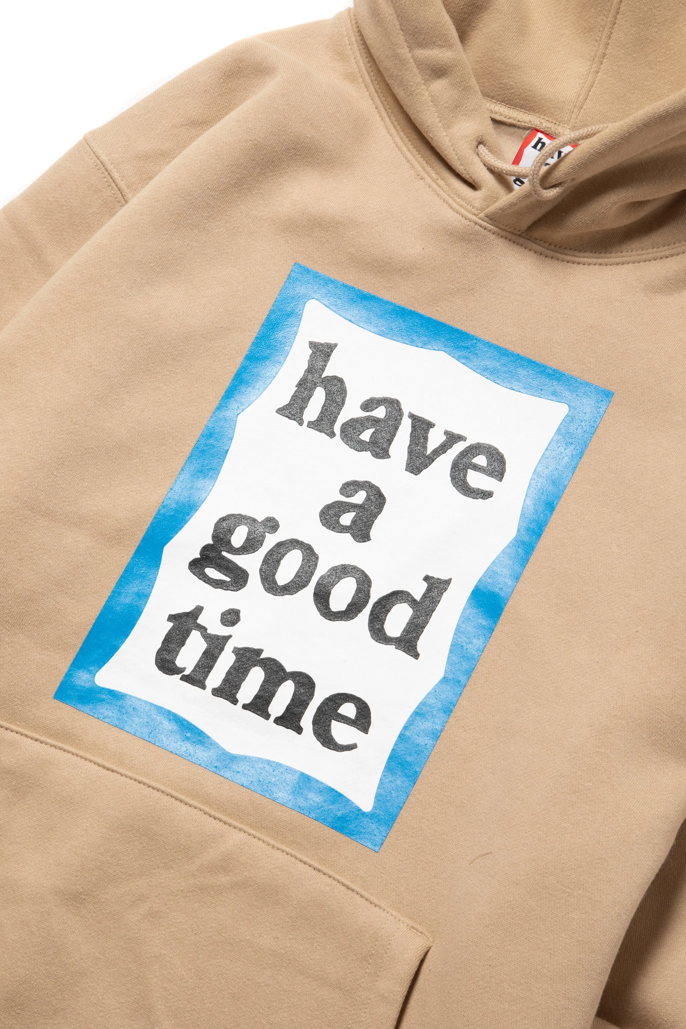 BLUE FRAME PULLOVER HOODIE FL TAN