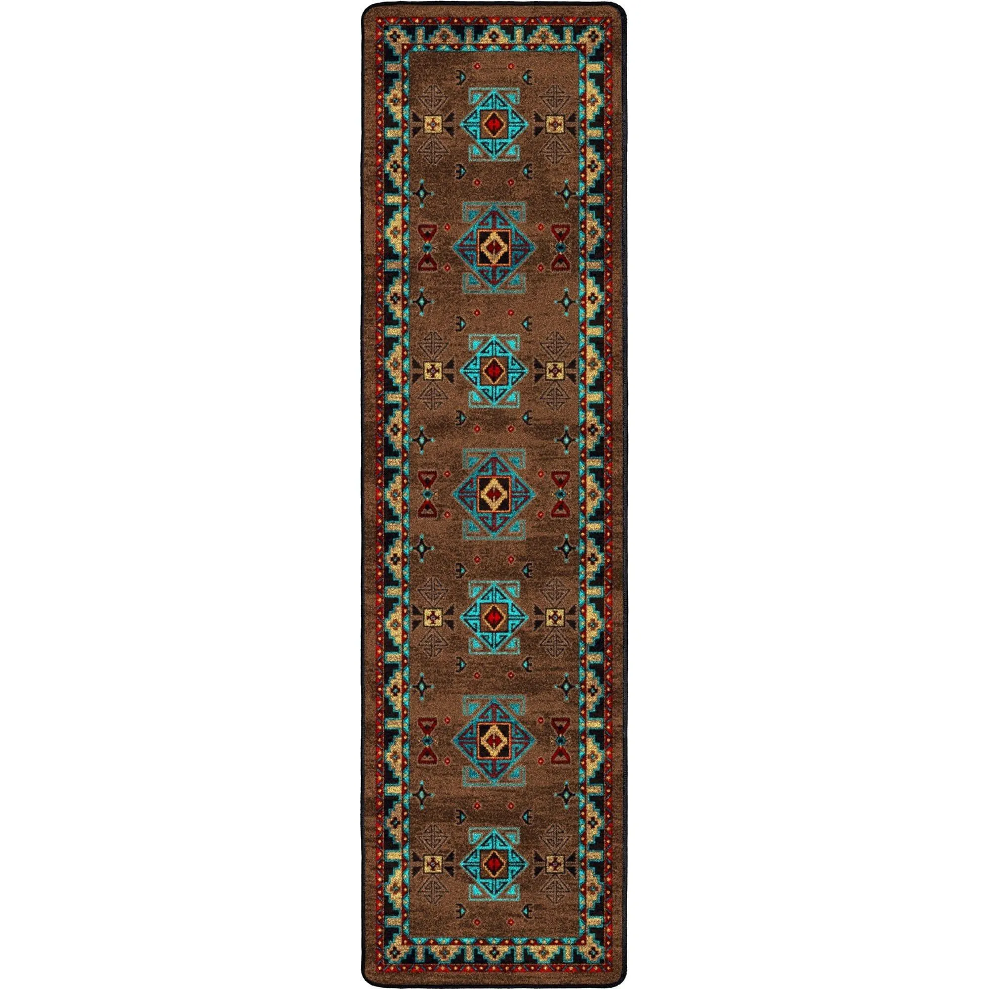 Blue Zircon Southwestern Floor Runner