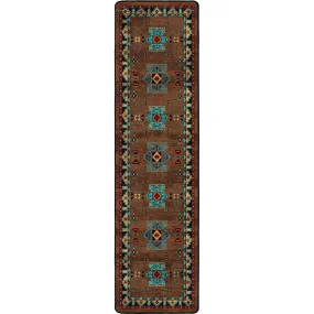 Blue Zircon Southwestern Floor Runner