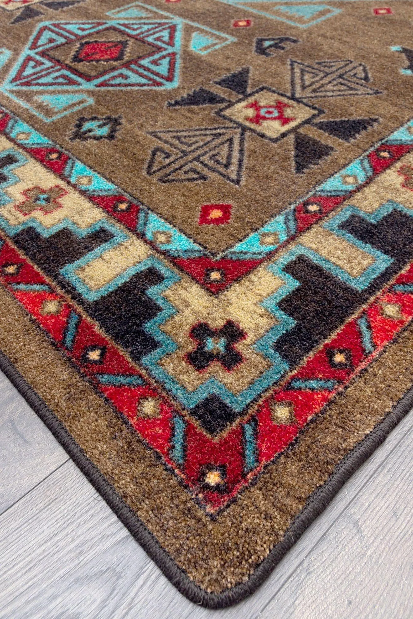 Blue Zircon Southwestern Floor Runner