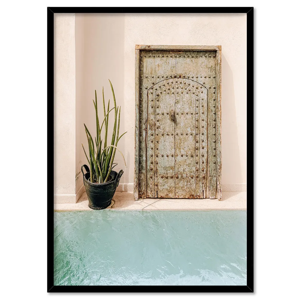 Blush and Blue in Morocco - Art Print