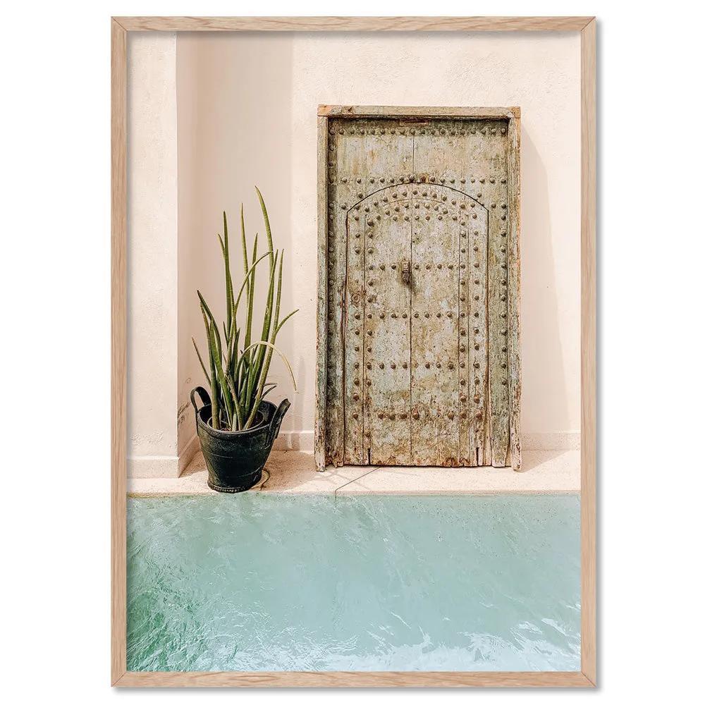 Blush and Blue in Morocco - Art Print