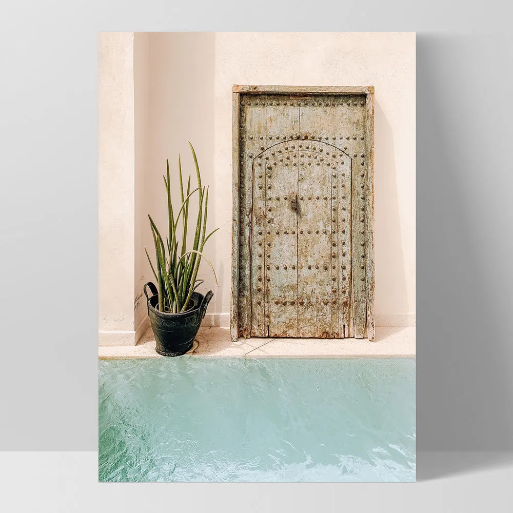 Blush and Blue in Morocco - Art Print