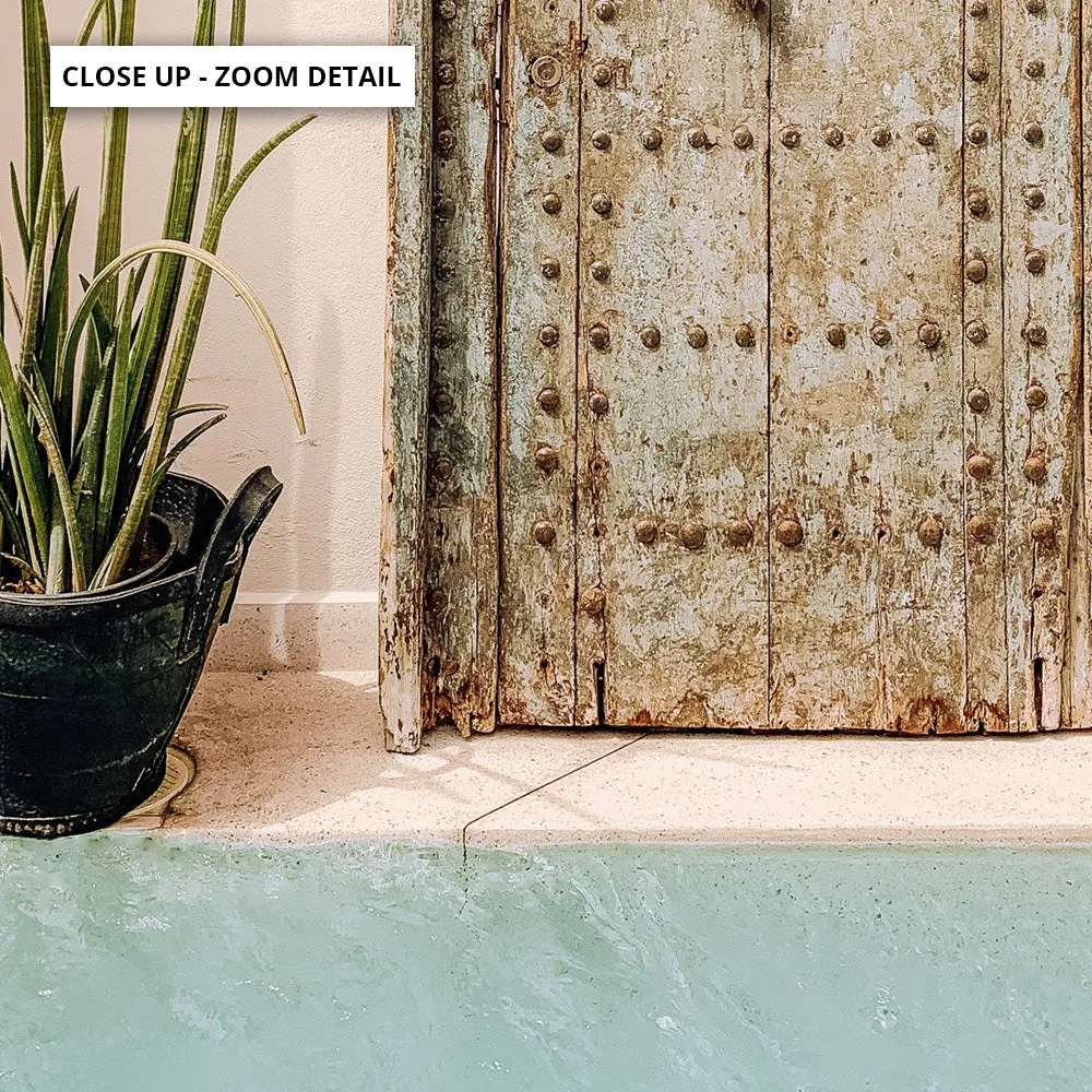 Blush and Blue in Morocco - Art Print
