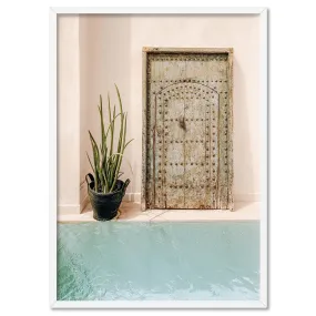 Blush and Blue in Morocco - Art Print