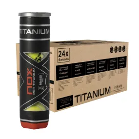 Cajón 24 botes de 4 pelotas de pádel PRO TITANIUM