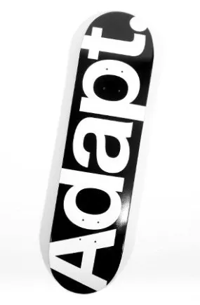 CTA (Black/White Skateboard Deck)
