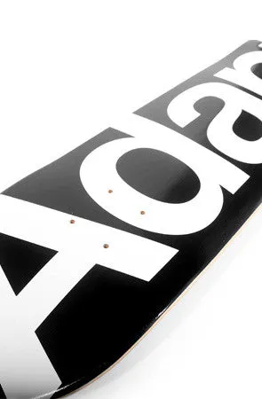 CTA (Black/White Skateboard Deck)