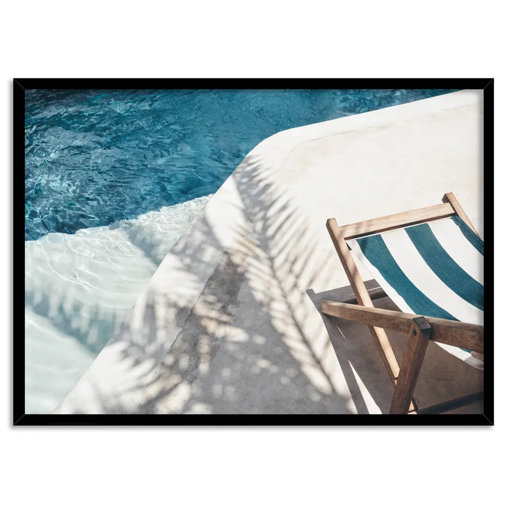 Daydreams by the Pool - Art Print