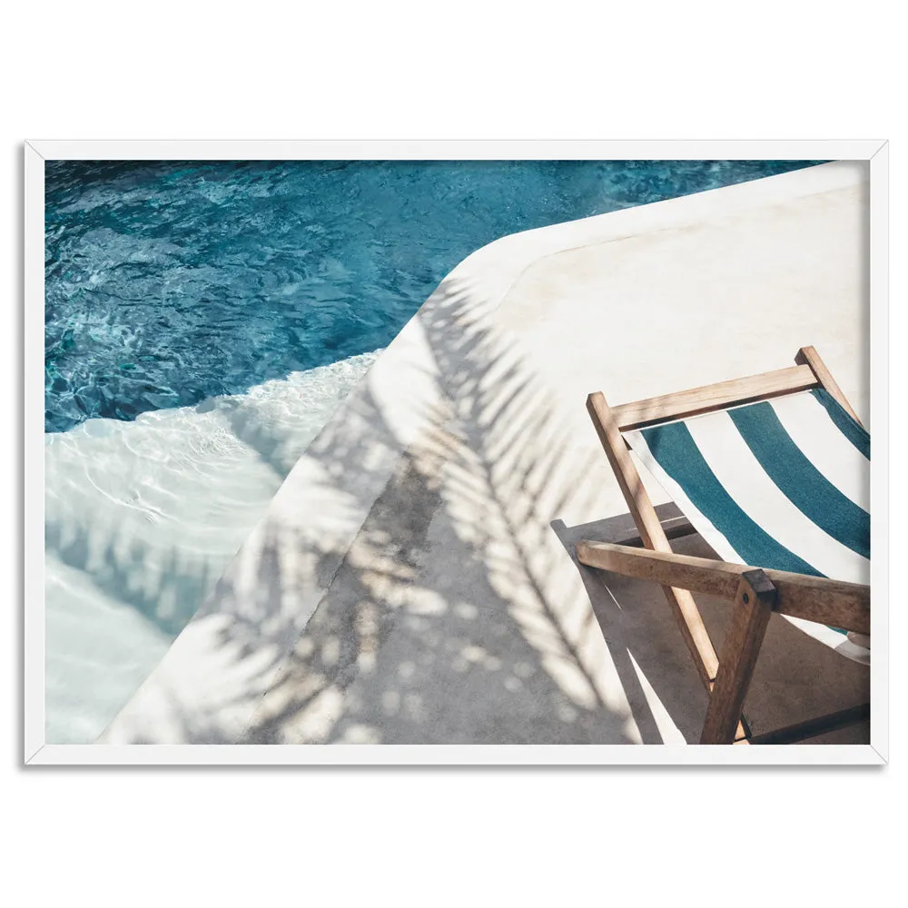 Daydreams by the Pool - Art Print