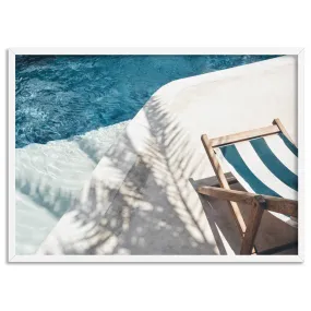 Daydreams by the Pool - Art Print