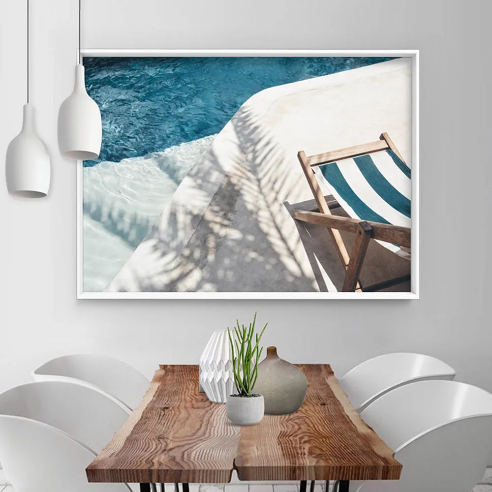 Daydreams by the Pool - Art Print