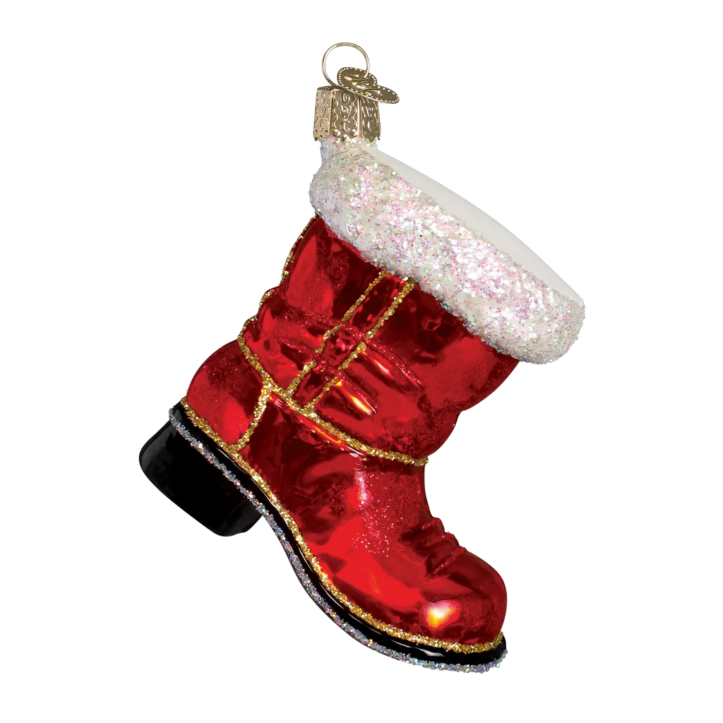 DISC-Santa's Boot Ornament