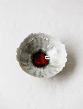 Eggshell Dish Red Pool