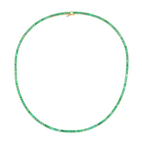 Emerald Tennis Necklace