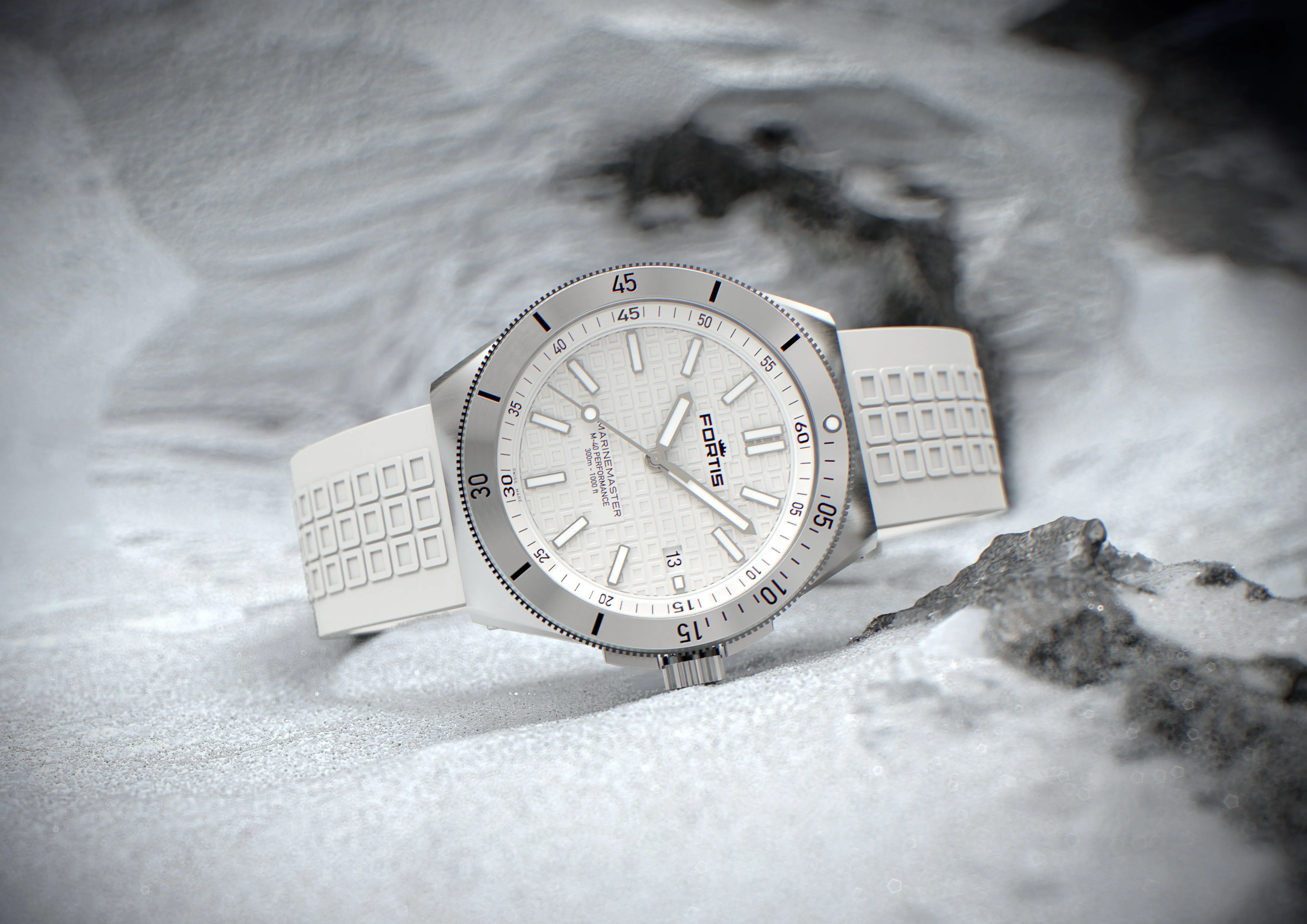 FOR Watch Marinemaster M-4 Snow White