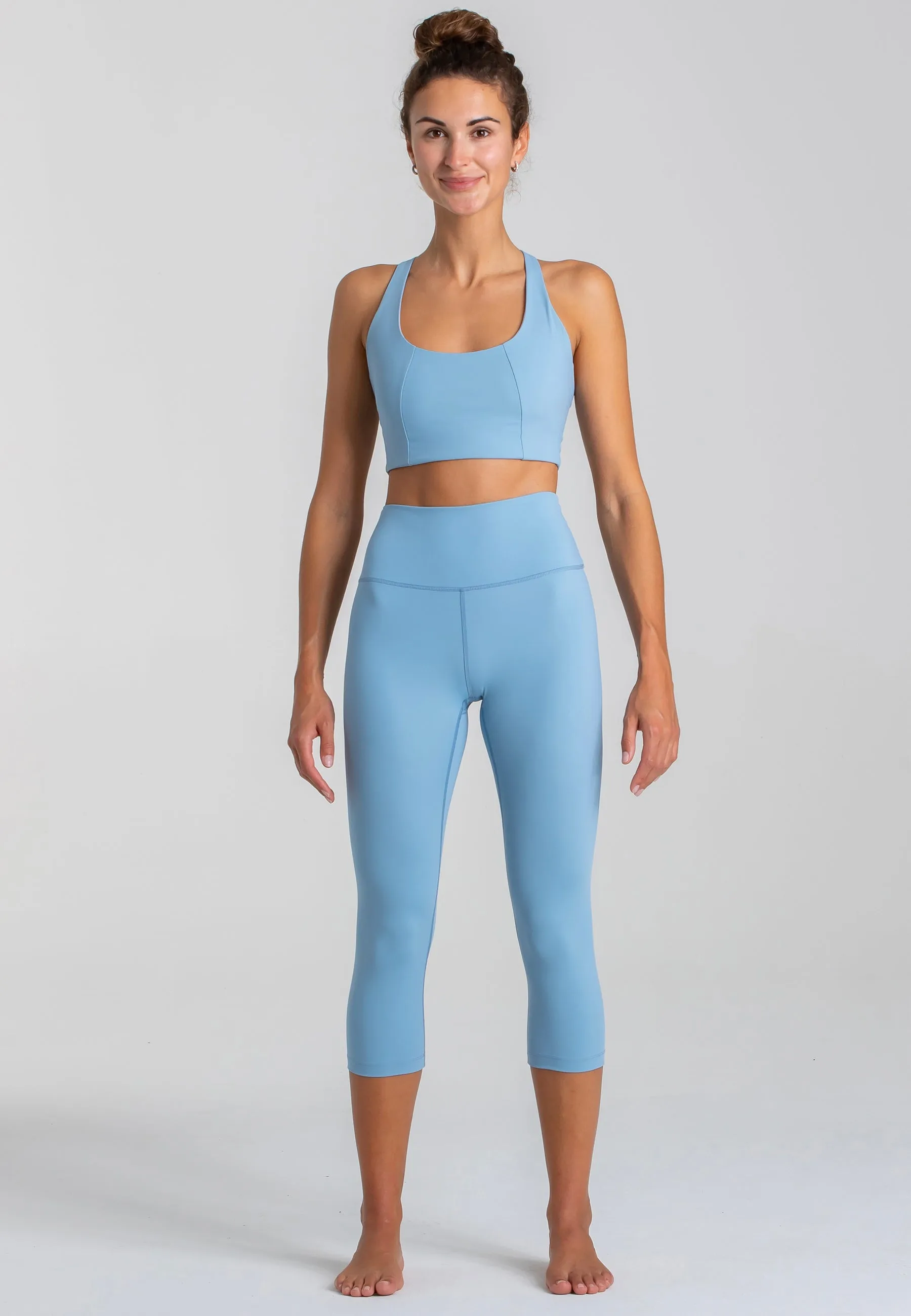 Force BH & Impulse Crop Leggings Set - Dusty Baby Blue