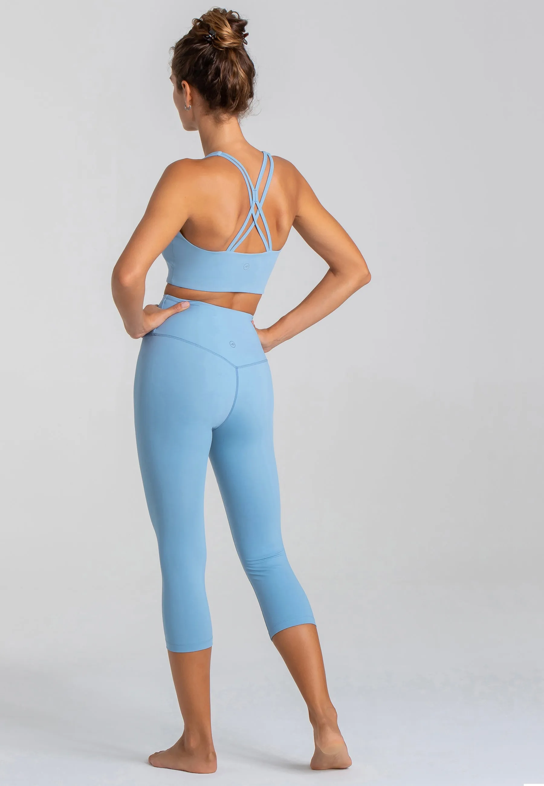 Force BH & Impulse Crop Leggings Set - Dusty Baby Blue