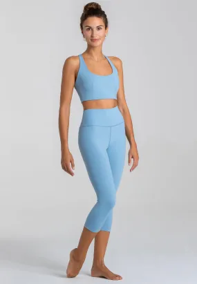 Force BH & Impulse Crop Leggings Set - Dusty Baby Blue