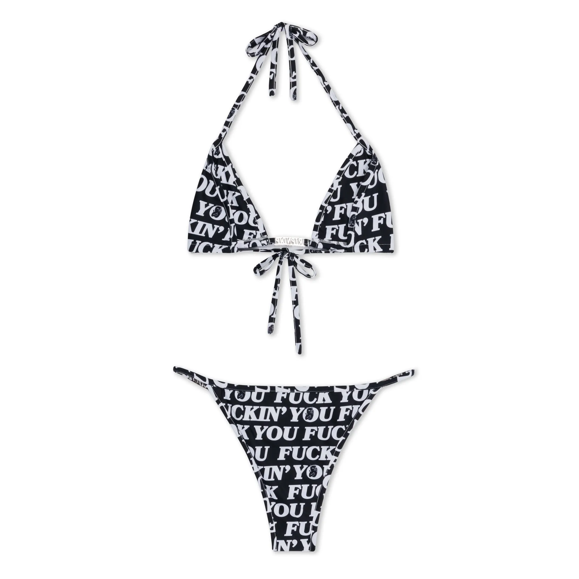 Fuckin Fuck 2 Piece Bikini (Black)