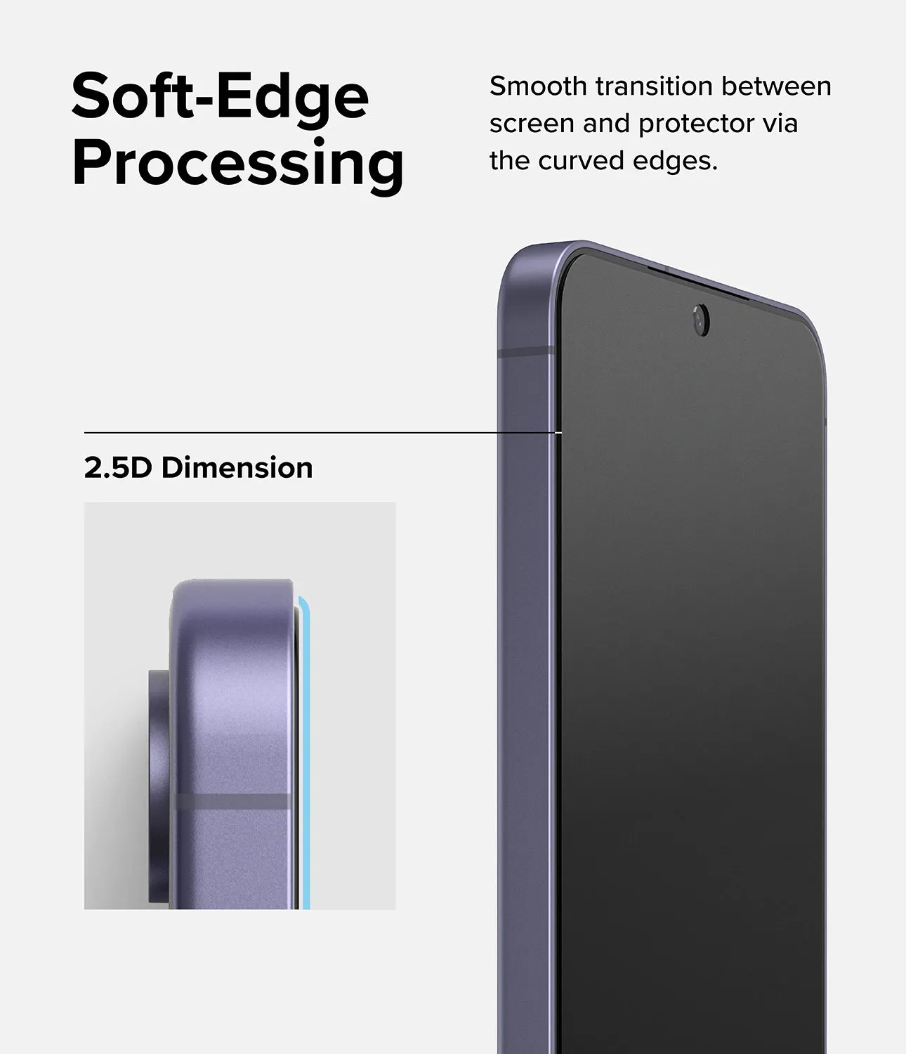 Galaxy S24 Screen Protector | Easy Slide Tempered Glass