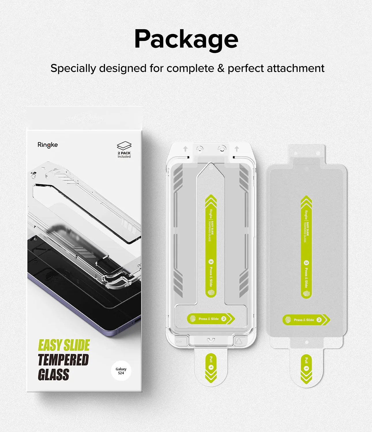 Galaxy S24 Screen Protector | Easy Slide Tempered Glass