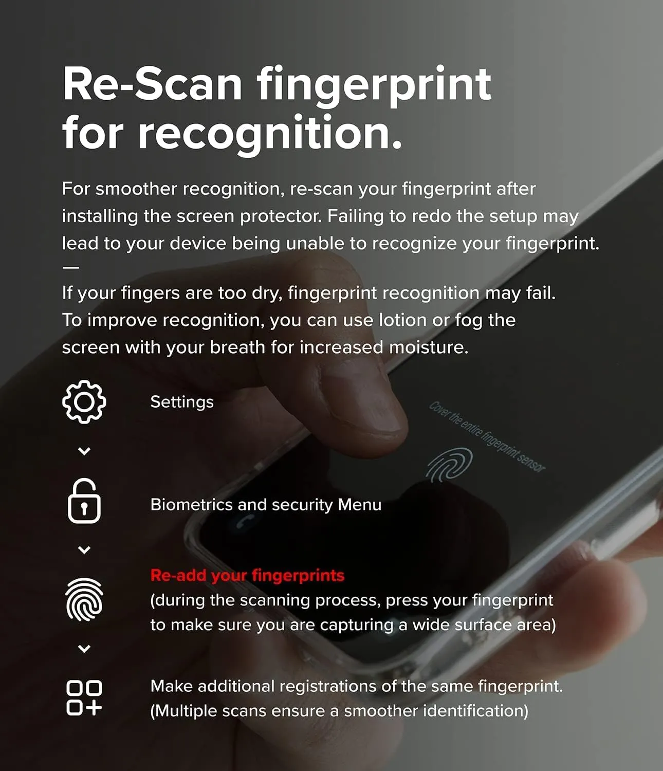 Galaxy S24 Screen Protector | Easy Slide Tempered Glass
