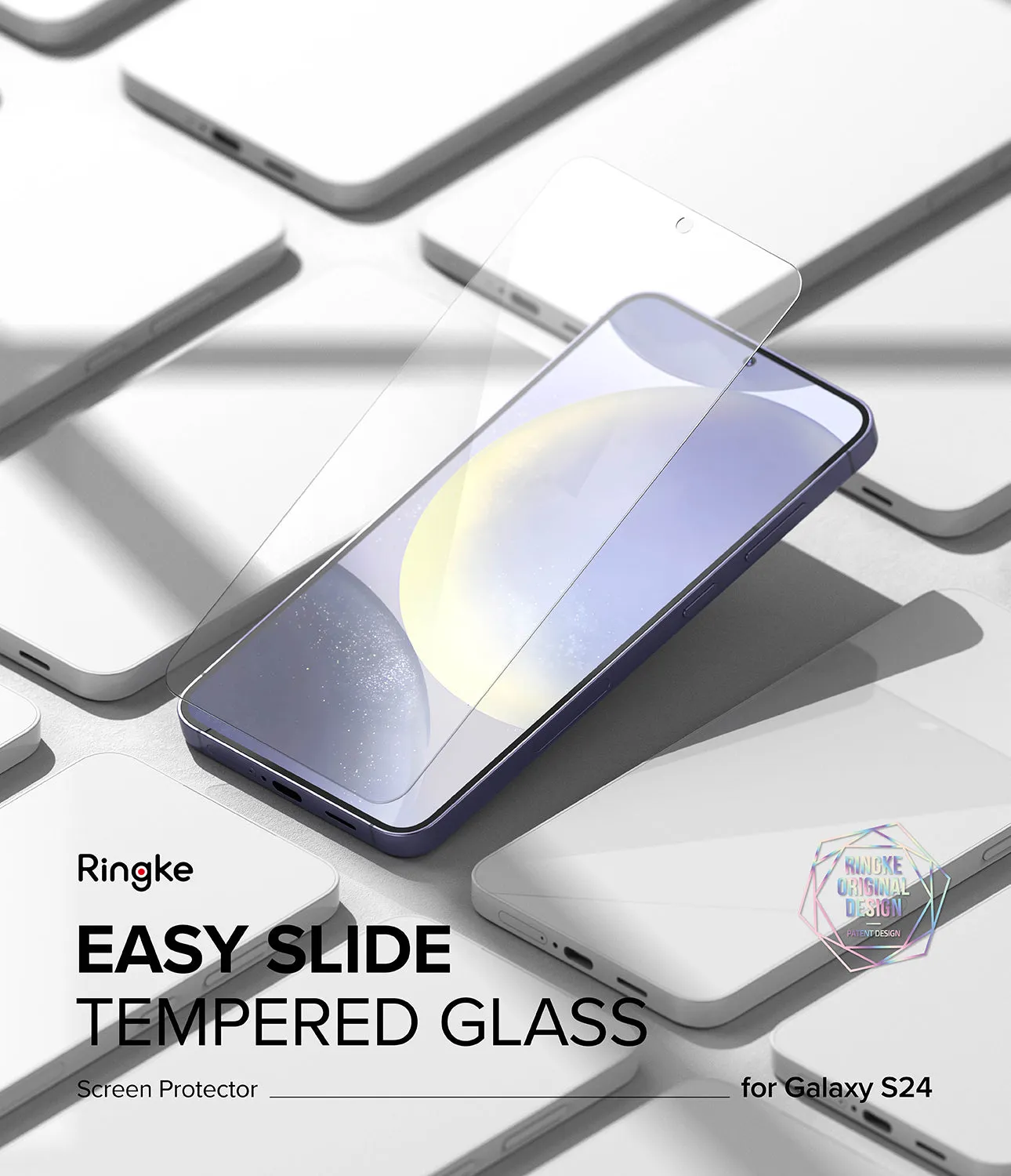 Galaxy S24 Screen Protector | Easy Slide Tempered Glass
