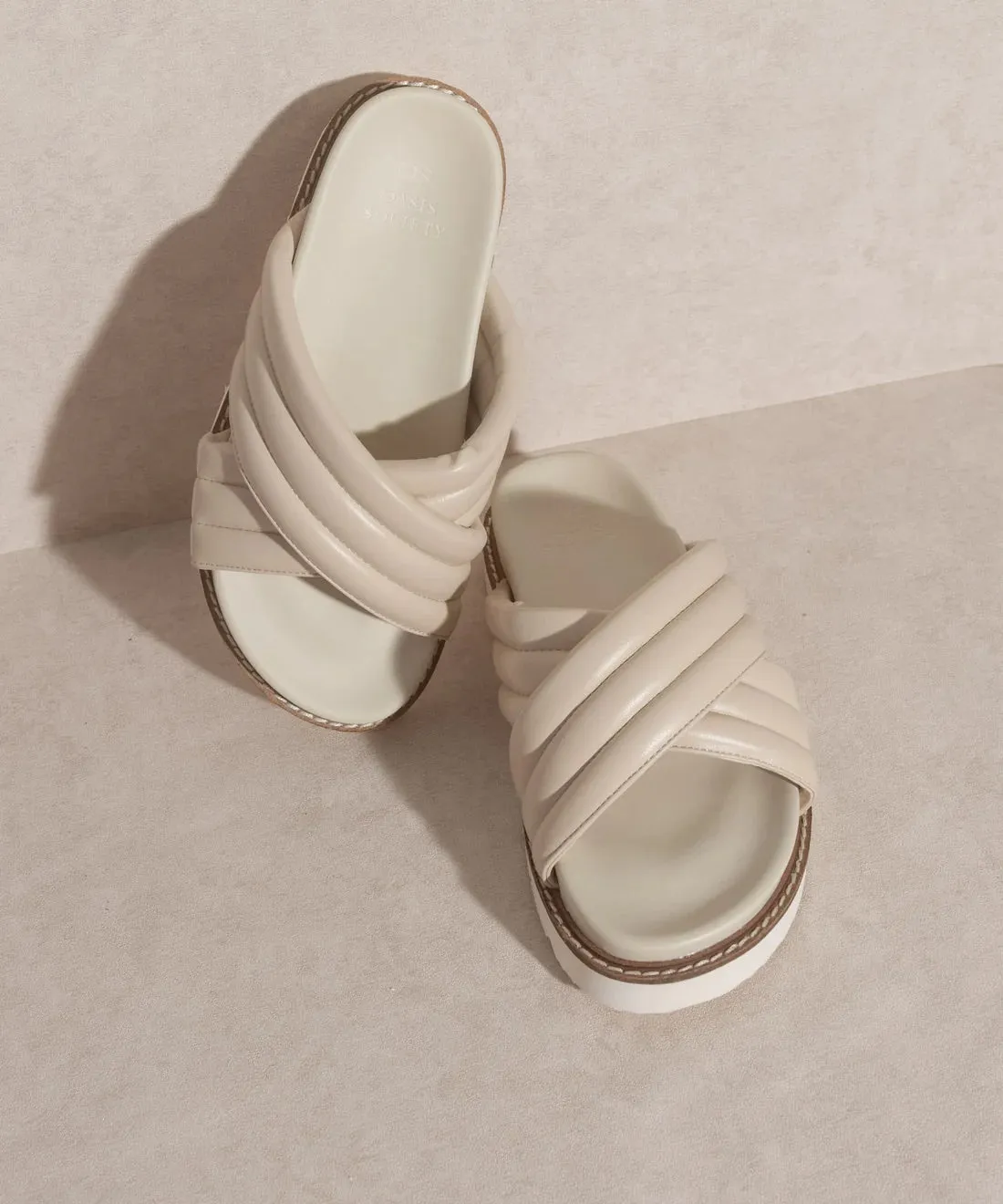 Grace Puff Strap Slide