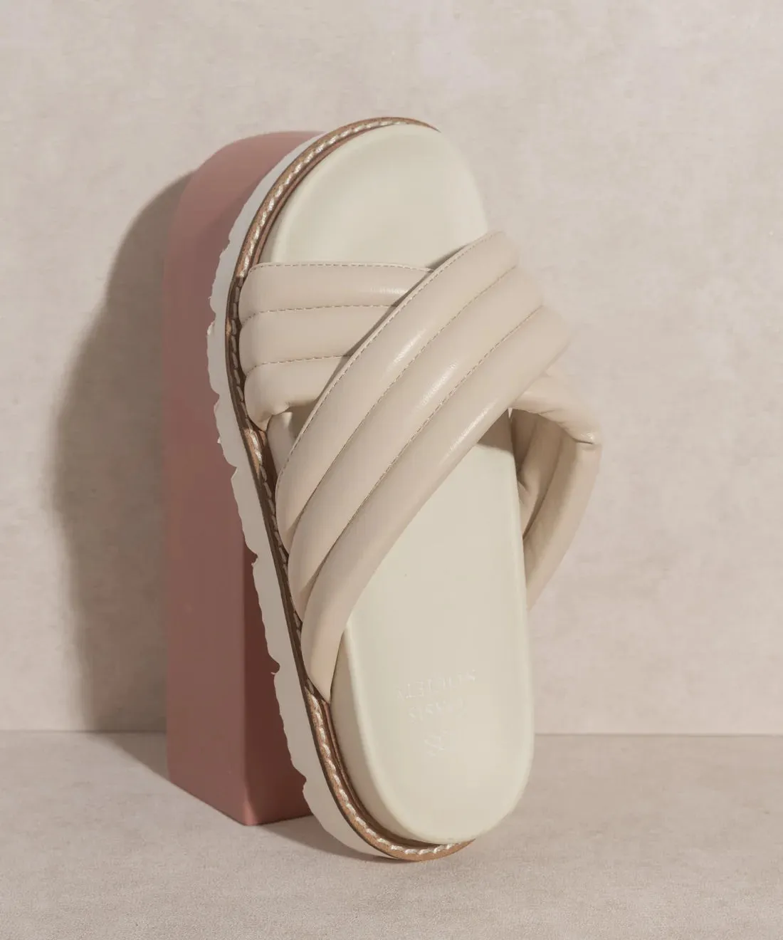 Grace Puff Strap Slide