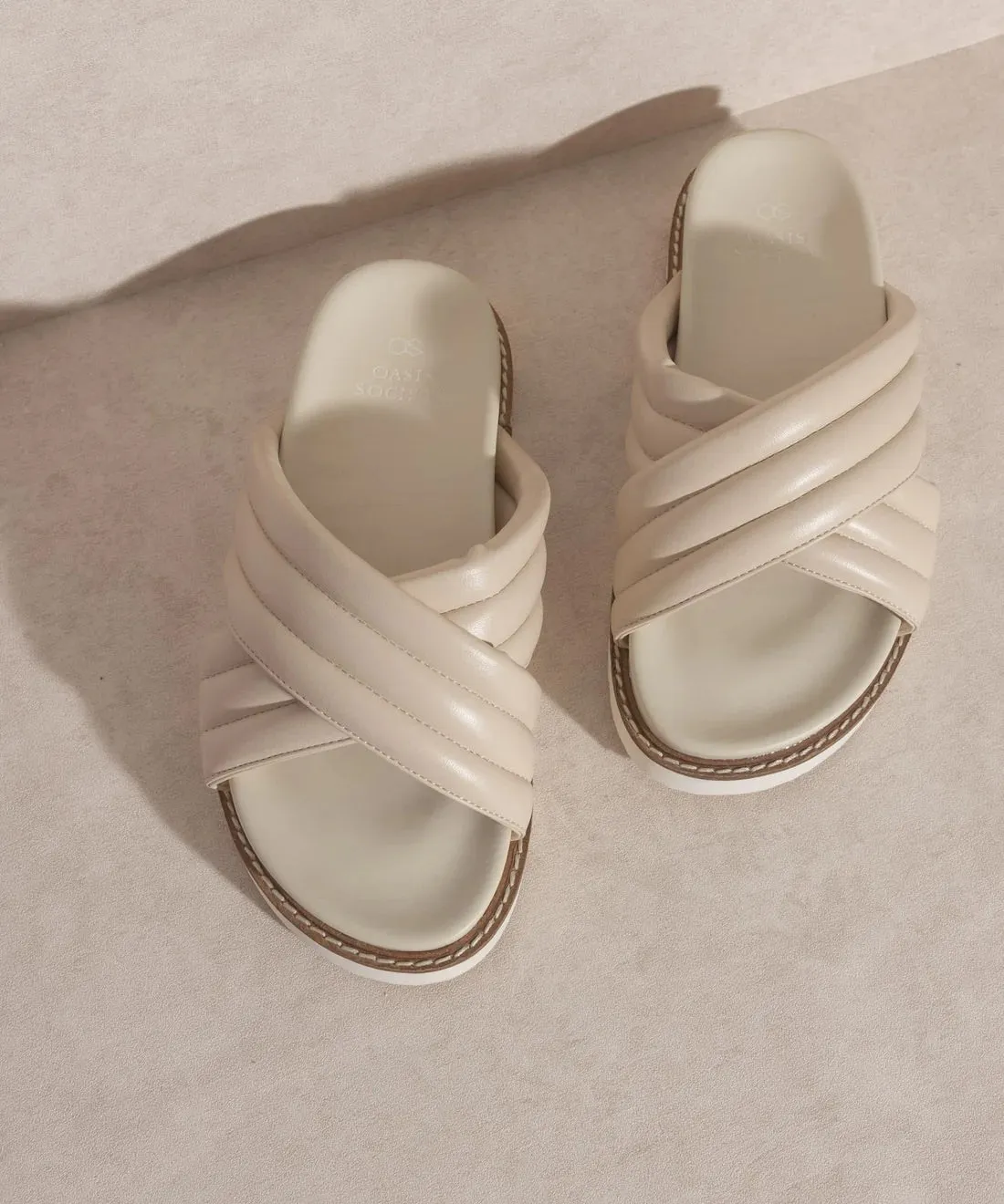 Grace Puff Strap Slide