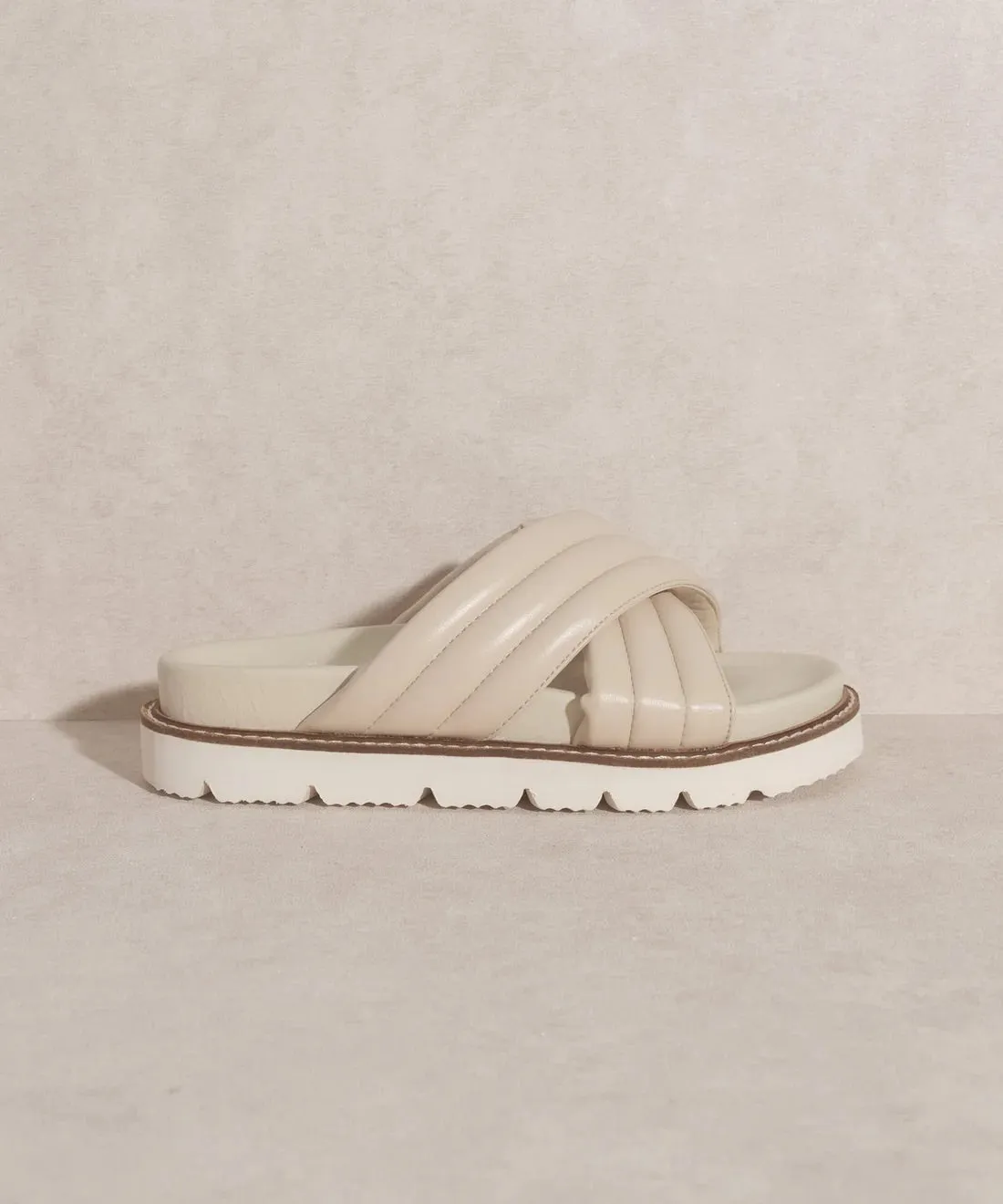 Grace Puff Strap Slide